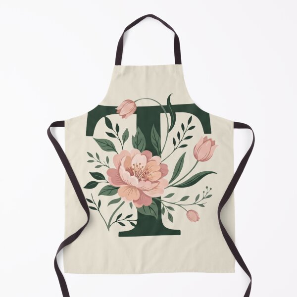 Item preview, Blush pink Floral Letter T Monogram Botanical designed and sold by ITCHAWAWAA.