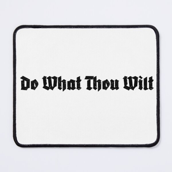 Item preview, Do What Thou Wilt Gothic Text designed and sold by ShadowWork666.