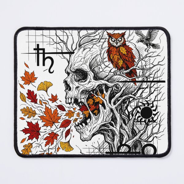 Item preview, Autumn Equinox - Gothic Tree of Life Fall Astrology Graphic Art designed and sold by FreiherrPK.