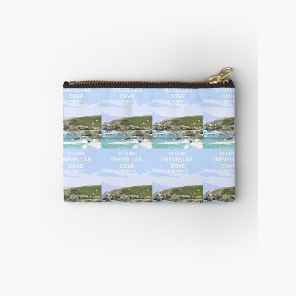 Item preview, St Agnes Cornwall.  Trevellas Cove Cornish Travel poster Uk designed and sold by BarbaraGlebska.