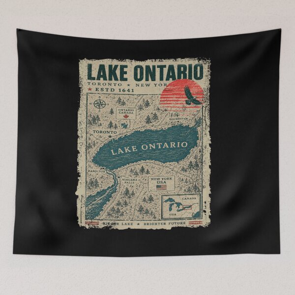 Item preview, Lake America Funny Ontario USA Canada Graphic designed and sold by schoolofbullies.