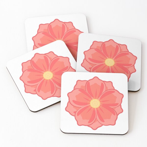 Item preview, Minimalist Coral Pink Flower Blossom Graphic designed and sold by Rehnair.