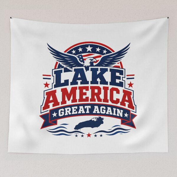 Item preview, Lake America Great Again Eagle designed and sold by RedCircleArt.