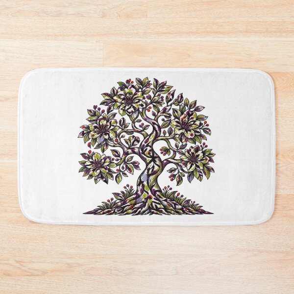 Item preview, Vintage Multicolor Floral Tree of Life – Artistic Botanical Design designed and sold by Awarrie.