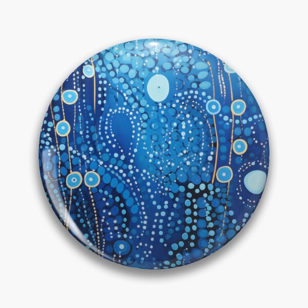 Item preview, Aboriginal Inspired Dot Art - Oxygen Ocean Water Bubbles designed and sold by GrinGalore.