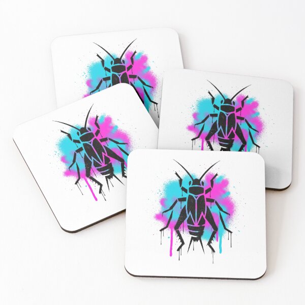Item preview, Neon Street Art Cricket Insect Spray Paint designed and sold by BeaBuzz.
