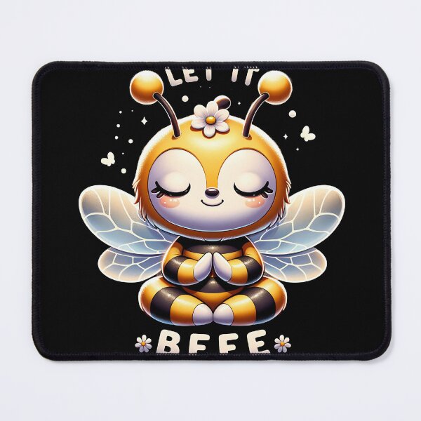 Item preview, Let It Bee Meditation Bee Yoga Kawaii designed and sold by Loona97.