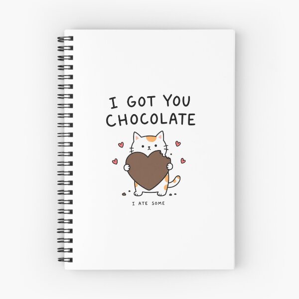 Item preview, I Got You Chocolate I Ate Some Funny Valentine Cat designed and sold by MonkiFlipp.
