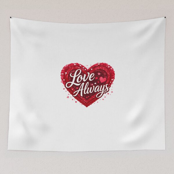 Item preview, Love Always – Red Heart Design designed and sold by Noventra112.