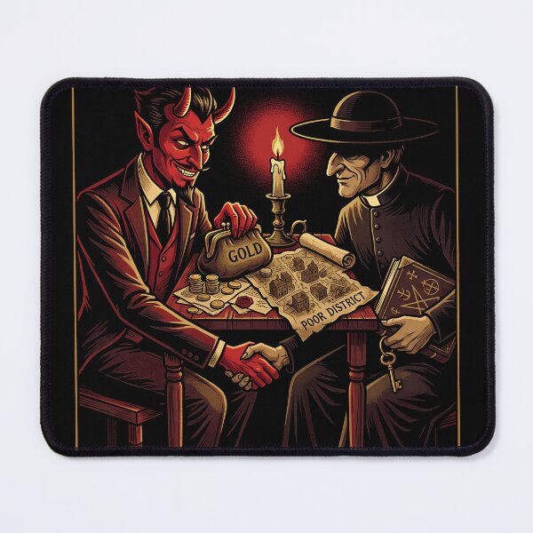 Item preview, Devil and Preacher Occult Deal in a Poor District designed and sold by ViviArtix.