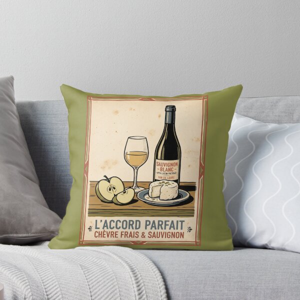 Aperçu de l'œuvre L'Accord Parfait - French Sauvignon Blanc & Chèvre Foodie Art créée et vendue par FreiherrPK.
