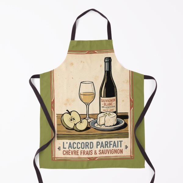 Item preview, L'Accord Parfait - French Sauvignon Blanc & Chèvre Foodie Art designed and sold by FreiherrPK.