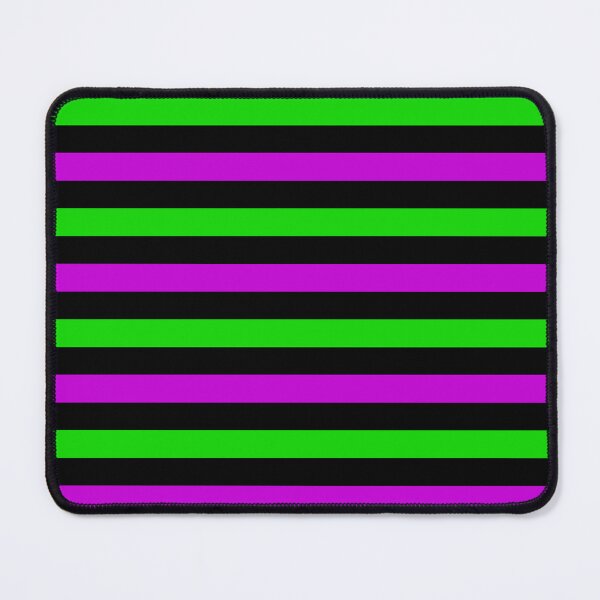 Item preview, Purple and Green Stripes Design Black  designed and sold by PatternTitan.