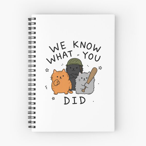 Item preview, We Know What You Did Funny Cat Meme Cute Cats Humor designed and sold by MonkiFlipp.