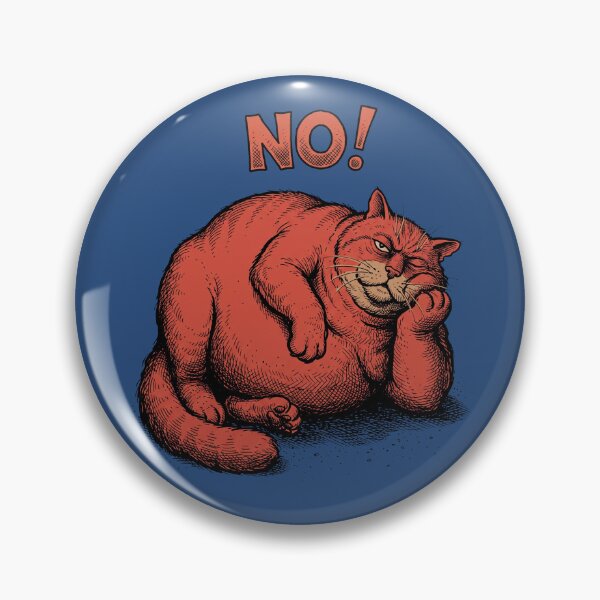 Item preview, NO! Grumpy Cat - Vintage Underground Comix Sarcastic Feline Graphic Art designed and sold by FreiherrPK.