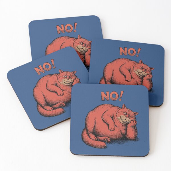 Item preview, NO! Grumpy Cat - Vintage Underground Comix Sarcastic Feline Graphic Art designed and sold by FreiherrPK.
