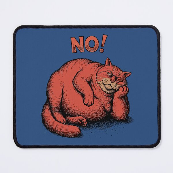 Item preview, NO! Grumpy Cat - Vintage Underground Comix Sarcastic Feline Graphic Art designed and sold by FreiherrPK.