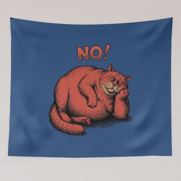 Item preview, NO! Grumpy Cat - Vintage Underground Comix Sarcastic Feline Graphic Art designed and sold by FreiherrPK.