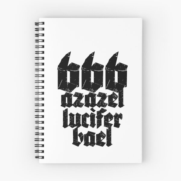Item preview, 666 Azazel Lucifer Ball Gothic Text designed and sold by ShadowWork666.