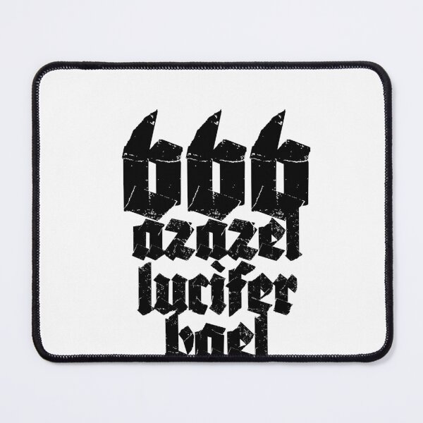 Item preview, 666 Azazel Lucifer Ball Gothic Text designed and sold by ShadowWork666.