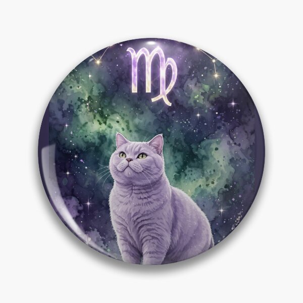 Item preview, Mystical Virgo Cat With Golden Constellation Crown designed and sold by Moody Vibes Studio.