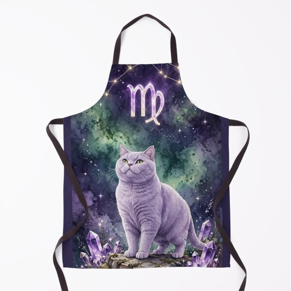 Item preview, Mystical Virgo Cat With Golden Constellation Crown designed and sold by Moody Vibes Studio.