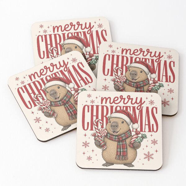 Item preview, Christmas capybara designed and sold by Olena Du.