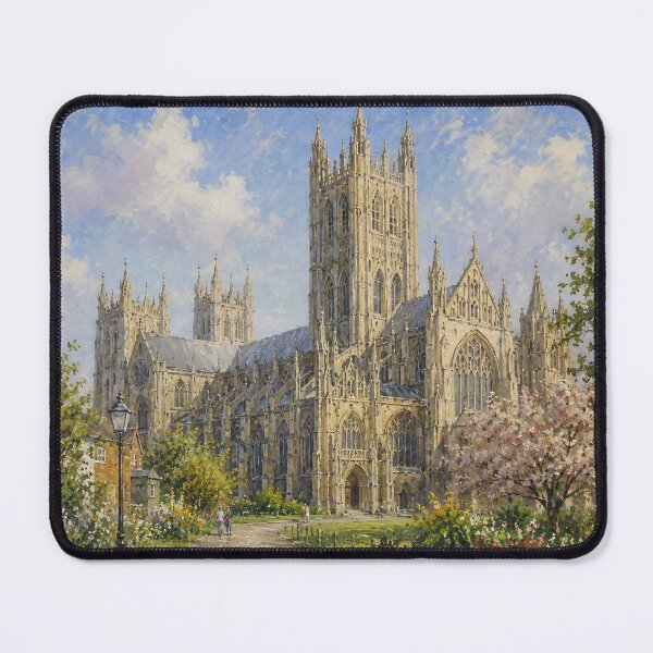 Item preview, A painting of Canterbury Cathedral. designed and sold by oldMastersofart.