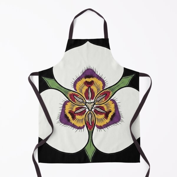 Item preview, Calochortus Venustus - Mariposa Lirio Pop Art Lámina Botánica designed and sold by FreiherrPK.