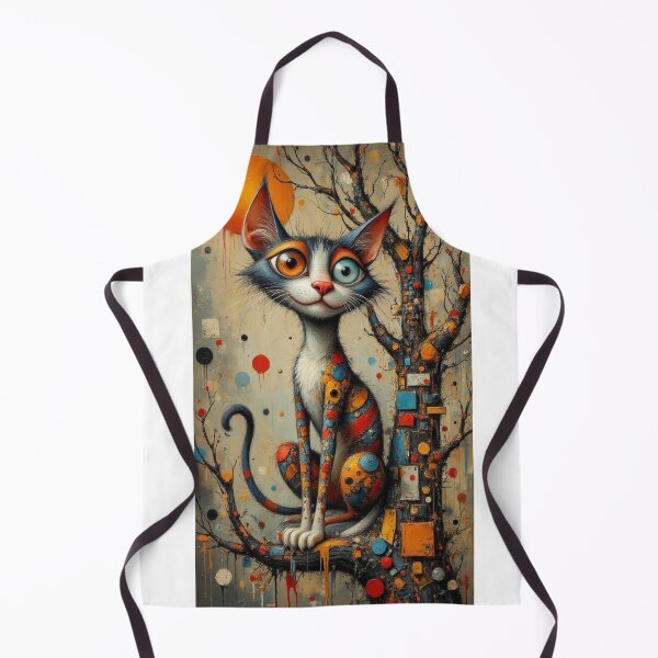 Item preview, Surreal Cat on the Impossible Tree designed and sold by EleganceStudio.