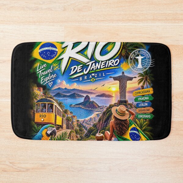 Item preview, Rio de Janeiro Brazil – Tropical City Travel Adventure Design designed and sold by URBIVO.
