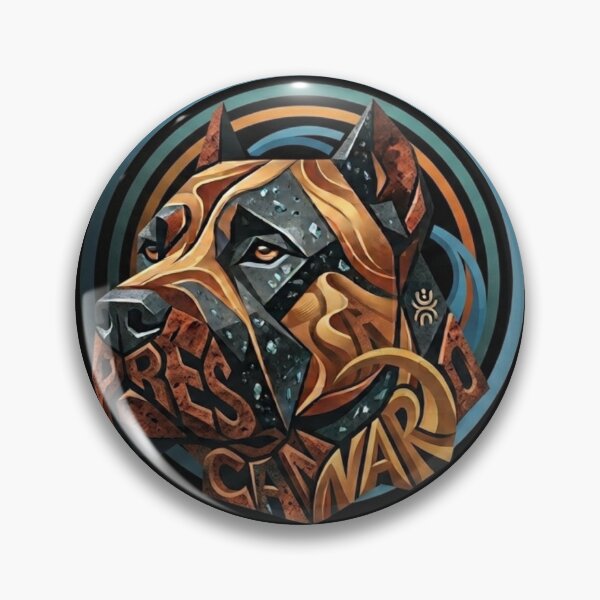 Item preview, Presa Canario Geometric Illustration Canarian Art designed and sold by EfectoCreativo.