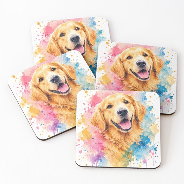 Item preview, Watercolor Golden Retriever Splash designed and sold by A Light Worker.