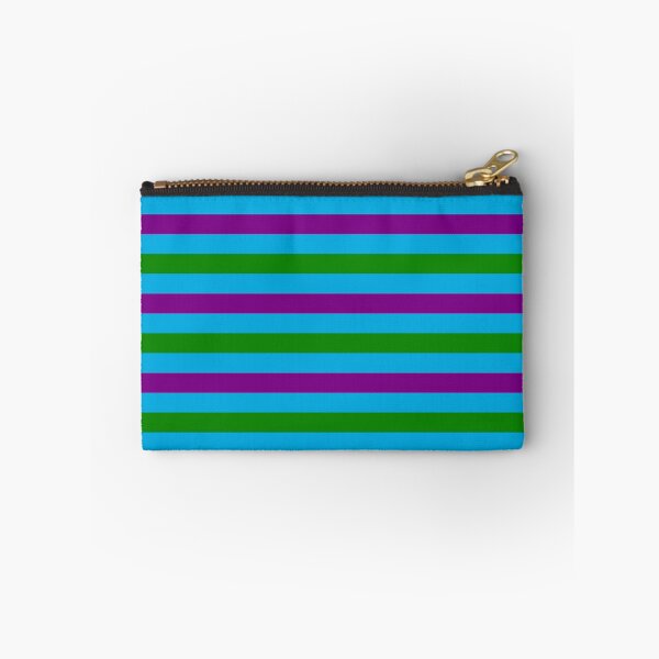 Item preview, Purple and Green Stripes Design Light Blue designed and sold by PatternTitan.