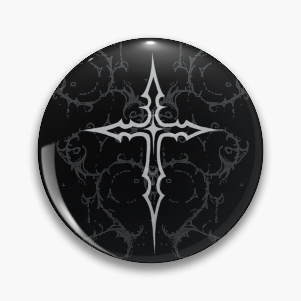 Item preview, Cyber Sigilism Gothic Cross - Y2K Dark Aesthetic Spiky Graphic designed and sold by BrontesWhimsyStore.