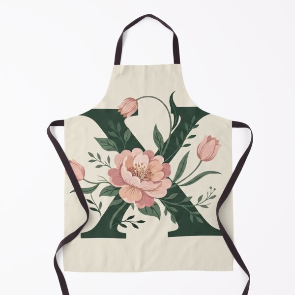 Item preview, Blush pink Floral Letter X Monogram Botanical designed and sold by ITCHAWAWAA.
