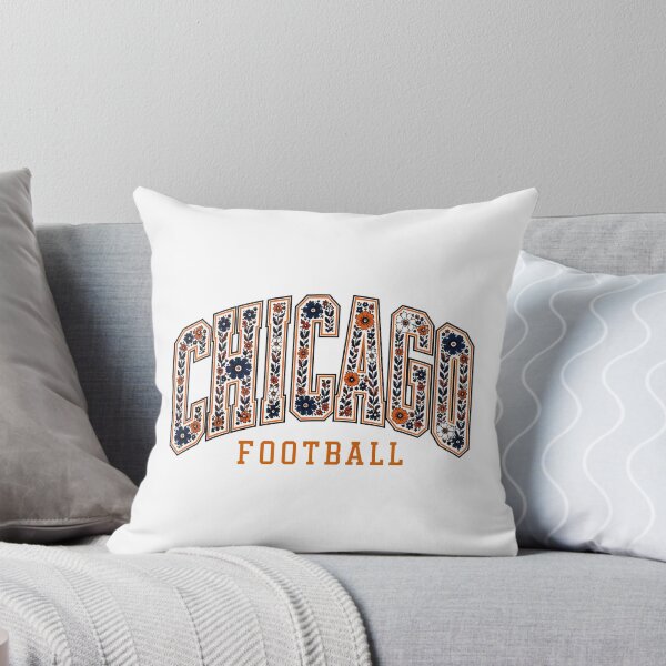 Item preview, Chicago Football Floral Retro Vintage Sweatshirt designed and sold by DonaldCur41428.