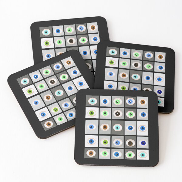 Item preview, Colorful Eyes Pattern Grid designed and sold by Elaine M Hayward .