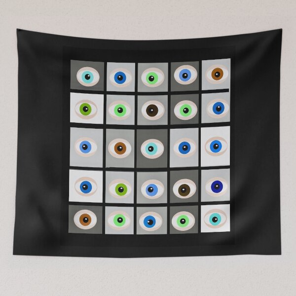 Item preview, Colorful Eyes Pattern Grid designed and sold by Elaine M Hayward .