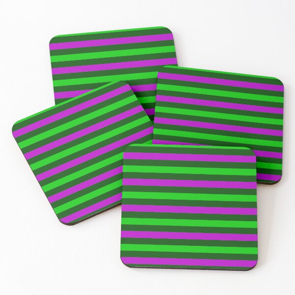 Item preview, Purple and Green Stripes Design Green  designed and sold by PatternTitan.