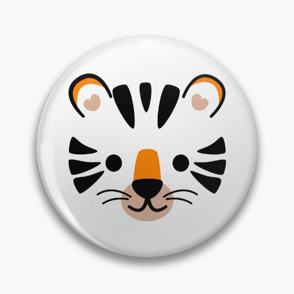 Item preview, Happy Cute Tiger Face designed and sold by ClumsyCat.