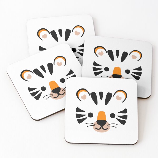 Item preview, Happy Cute Tiger Face designed and sold by ClumsyCat.