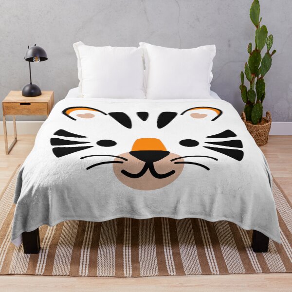 Item preview, Happy Cute Tiger Face designed and sold by ClumsyCat.
