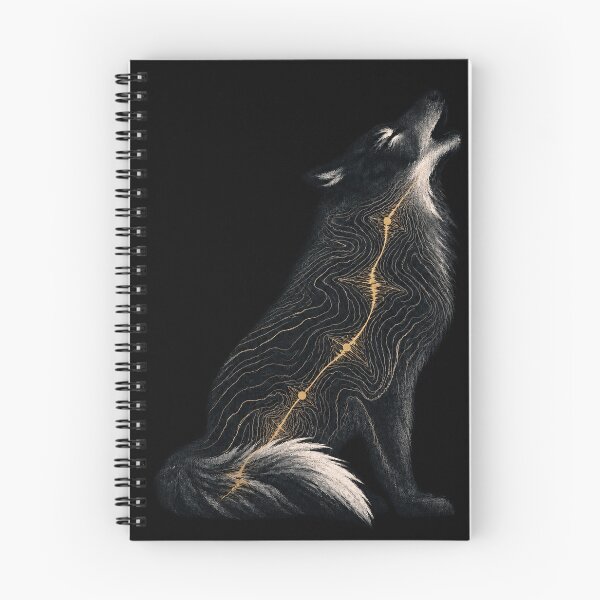 Item preview, Howling Wolf – Topographic Soundwave Art designed and sold by Qenlo.