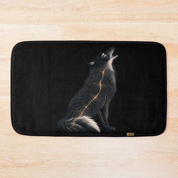Item preview, Howling Wolf – Topographic Soundwave Art designed and sold by Qenlo.
