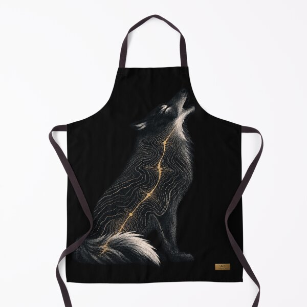 Item preview, Howling Wolf – Topographic Soundwave Art designed and sold by Qenlo.