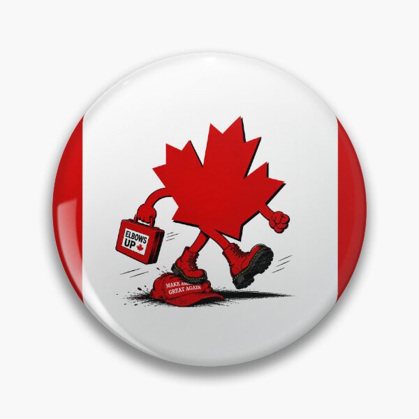 Item preview, Elbows Up Canada Maple Leaf Satire designed and sold by inVinnieVeritas.