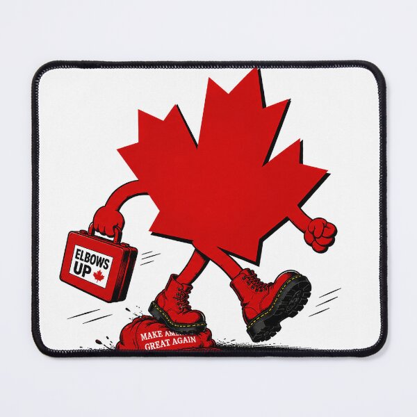Item preview, Elbows Up Canada Maple Leaf Satire designed and sold by inVinnieVeritas.