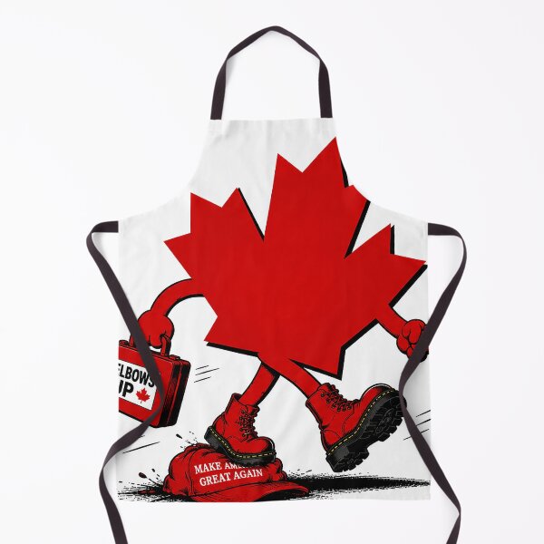 Item preview, Elbows Up Canada Maple Leaf Satire designed and sold by inVinnieVeritas.