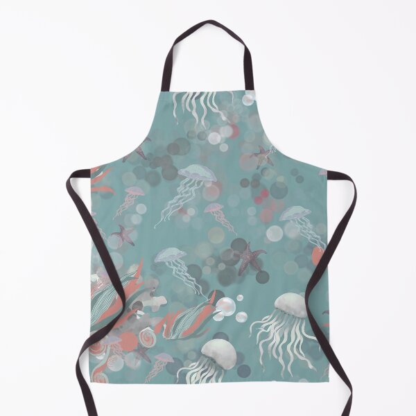 Item preview, Marine Pattern of Mystic Jellyfish and Bubbles Under the Sea designed and sold by Pattique.